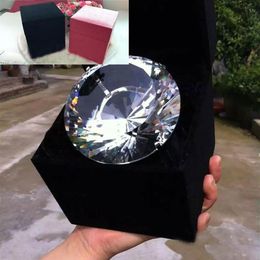 80MM 150MM Artificial Crystal Super Large Engagement Ring Wedding Props Pography Props Anniversary Birthday Gift Cosplay Access3154