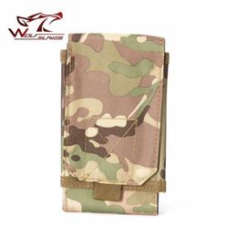 Stuff Sacks Tactical Bag Molle Pouch Outdoor Cell Phone Pocket Hunting Belt Case Portable Hiking Waist HOOK & LOOP242z