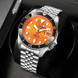 Wristwatches CADISEN Men's Watches Luxury Automatic Watch For Men Mechanical NH35A Sapphire Mirror Waterproof Sports Clock Reloj Hombre 2023