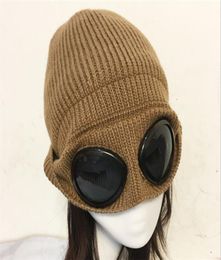 Sweater hat with thick knit hat aviator sunglasses multipurpose hat men and women ski cycling winter cold7767267