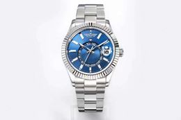 Top Maker Mens Watch 42mm 336934 Blue Dial Sapphire Glass Month Function ETA CAL.9001 9001 Movement Automatic Men's Wristwatches 904L