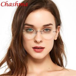 Pure Titanium Eyeglasses Rimless Optical Frame Prescription Spectacle Frameless Glasses For Male And Female Clear Lenses Fashion S207p