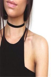 Valentine039s Day Gift Punk Gothic White Velvet Choker Necklace Tattoo Necklaces Women Chocker Collares Mujer Collier Femme Bij1376841