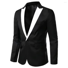 Men's Suits Men Oversized Formal Suit Blazer Slim Fit Jacket Coat Dress Business Work Single Button Tops Pocket Lapel Casual