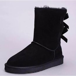 Winter Woman Snow Boots Classic Genuine Leather Bailey Bow Snow Boots Fashion Women Boots Warm Winter Shoes for Woman Australia