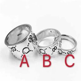 Band Fashion 925 sterling silver skull rings moissanite anelli bague for mens and women Party promise championship jewelry lovers 260K
