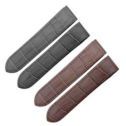 20mm 23mm fit for Santos 100 XL s Mens and Womens Watch Leather Strap Bracelet Wrist band belt Accessories211i