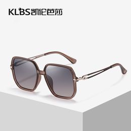 Fashionable Polarised sunglasses, women's polygonal large frame sunshade protective glasses, manufacturer direct sales of casual sunglasses