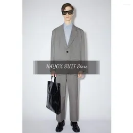 Men's Suits Commute Elegant For Men Green Colour Man Luxury Clothing Suit Casual Fashion Linen Fabric Two Piece Full