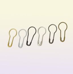 1000pcs 20mm Pear Shaped copper metal safety pins brass safety pins white gold black silver bronze color7930982