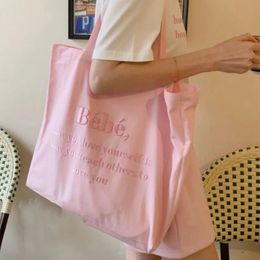 Evening Bag Canvas Shoulder Four Colors Available Ladies Casual Handbag Tote Large Capacity Cotton Reusable Shopping Beach 231212