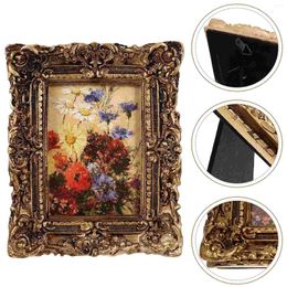 Frames Resin Po Frame Decorative Antique Hanging Vintage Picture Table Top Small Display Desk Brass