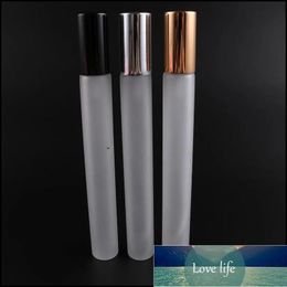 Simple Perfume Bottle 20Ml Frosted Glass Spray Bottle Empty Per Atomizer Slivery Glod Vials Cosmetic Container Drop