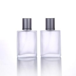 1Pcs 30 50ml Frosted Glass Refillable Spray Bottle Sprayable Empty Bottle Travel Size Portable Bottles Perfume Reuse283p