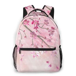 Style Backpack Boy Teenagers Nursery School Bag Spring Tree Branch Cherry Blossom Back To Bags238r