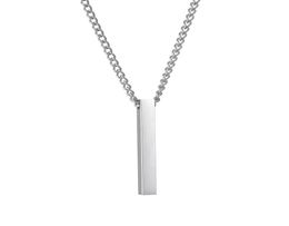 Pendant Necklaces Strands Strings Popular Jewellery Versatile Personality Laser Lettering Stainless Steel Simple Glossy Name Column 7883536