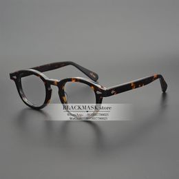 JackJad Top Quality Acetate Frame Johnny Depp Lemtosh Style Eyewear Frame Vintage Round Brand Design Eyeglasses optical glasses fr280v