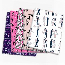Fabric and Sewing Dirty Dancing Cheerleading 50145cm 100% Cotton Quilting Needlework Material DIY Handmade Patchework 231211