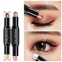 Eye Shadow One Stroke Two Use Three Dimensional Non smoothing Silkworm Pen Make up Eyeshadow Beauty 231211