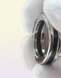 Fashion black ceramics rings bague anillos for mens and women engagement wedding jewelry Couple style lover gift with box NRJ2254947