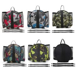 Balls Round Shaped Basketball Shoulder Bag Portable Oxford Soccer Ball Storage Bag with Zipper Waterproof Washable for Outdoor Sports 231212