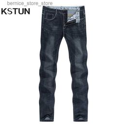 Men's Jeans Black Jeans Men Famous Brand Slim Straight Spring and Autumn Full Length Trousrs Men's Clothing High Quality Male Jeans Hombre Q231212