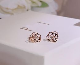 count PIA GET earrings ROSE series Inlaid crystal Extremely 18K gold plated sterling silver Luxury Jewellery Top quality brand desig3311873