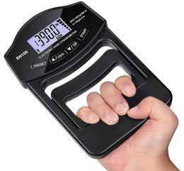 Hand Grips Strength Tester 396Lbs/180Kg Digital Dynamometer Metre USB LCD Sn 2211306597439