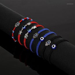 Charm Bracelets 2022 Fashion Braided Rope Men Women Lucky Red Braslet Gothic Fatima Hand Hamsa Brazalete Yoga Jewellery Pulsera1282o