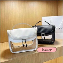 23X18X13cm fashion makeup bag C letters classic PVC transparency comsetics storage bags 2c gift for travel257p