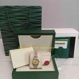 With Original Box Ladies Watch Women's 26mm Champagne Diamond Dial 279173 Steel 18k Yellow Gold Jubilee Bracelet Automatic Me229Q