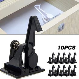 Baby Walking Wings 10Pcs Safety Lock for Drawer Cabinet Door Invisible Buckle Closet Locks Children Protection Security 231211