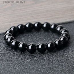 Charm Bracelets Buddha Black White Natural Stone Rock Lava Beads Strand Bracelet Men Women Rosary Bracelets Meditation Bangles Yoga Jewellery GiftL231214