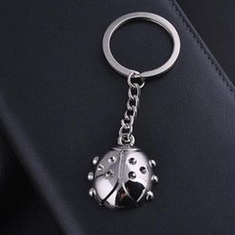 10pcs Chaveiro Fashion Casual Animal Ladybug Keychains Alloy Charm Keyring Keyfobs Creative Metal Car Key Holder Jewellery Gift242F