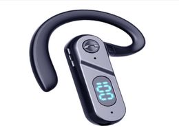 V28 Bluetooth headset 50 ear hook model TWS mobile phone wireless smart led display pain headset for Samsung Huawei and oth5978638