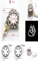 Nxy Cockrings Stainless Steel Spike Penis Rings Pendant Scrotumtesticle Chastity Belt Metal Cock Sex Toy for Men male Dick Cbt Del9574378