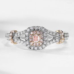 Cluster Rings 2023 Romantic Pink Diamond For Women S Sterling Sier Fine Jewlery Cute Couples Fashion Gift Drop Delivery Jewellery Ring Dhqwy