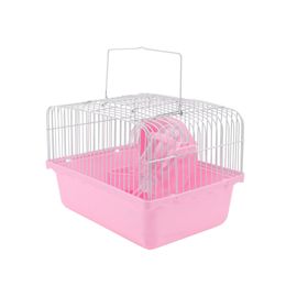 Other Pet Supplies Hamster Cage Travel Carry Rat Small Pets Toy Accessories Pink 231211