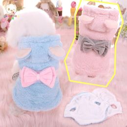 Dog Apparel Pets Clothing Flannel Coat Pet Clothes For Yorkshire Teddy Chihuahua Dogs Small Costume Cat Jacket Winter