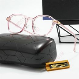 2022 Fashion Brand Sunglasses round Optical Glasses Women Men Clear Anti Blue Light Blocking Glasses Frame Prescription Transparen1876