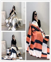 New Designer Letter Cashmere Blanket Shawl Scarf Luxury Brand Sofa Bed Nap Air Conditioning Rug Soft Throw Blankets Warm Christmas7769544