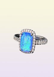 Victoria Wieck 2017 Top Selling Luxury Jewelry 925 Sterling Silver Cushion Shape Opal CZ Diamond Cute Classic Women Wedding Band R2394771