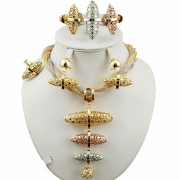 bridal jewelry set super quality african big jewelry sets quality costume gold set women necklace wedding sets218O