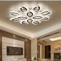 Surface Mounted LED Ceiling Chandelier Lighting Living Room Bedroom Chandeliers Modern LED Home Lighting Fixtures AC110V 220V222O