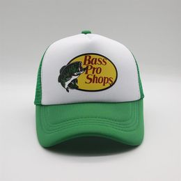 Ball Caps Bass Pro Shops Printing Net Cap Summer Outdoor Shade Casual Cap Truck Hat2374
