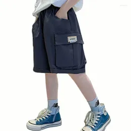 Trousers Boys Pants Letter Pattern Short Casual Style Kids Teenage Clothes 6 8 10 12 14