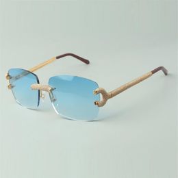 Micro-paved diamond big C sunglasses 3524025 with regular lenses size 58-18-140mm eye-Bridge-Temple322E