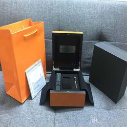 pam Orange Watch wooden gift box with cards and booklet Includes spare rubber straps and accessories 1860271M