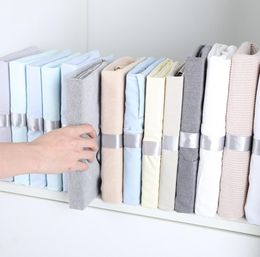 Clothes Fold Board Storage Rack Clothing Organiser System Closet Wardrobe Stack Tshirt Blouse Organiser Tools Antiwrinkle3188805