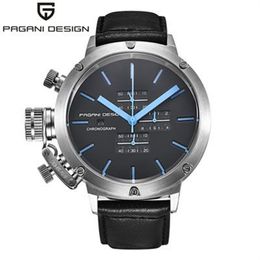 Original PAGANI DESIGN Sports Watches Men Multifunction Dive Unique Innovative Chronograph Quartz-Watch Men Relogio Masculino185Y